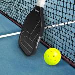 Pickleball Training Paddle - Pickleball Trainer Practice Paddle, Carbon Fiber Particle Paint Frosted Surface, Extra Long Handle, 16mm Core Sports Sweet Spot Training Racket