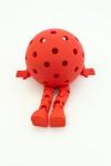 Funny Gift & Desk Ornament | Flexible Pickleball with Arms & Legs | Perfect for Pickleball Players, Coaches, and Enthusiasts (Red)