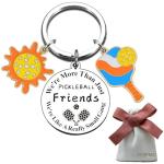 Pickleball Gifts for Best Friends Sports Lovers Keychain for Christmas Birthday Graduation Funny Gifts for Coach Pickleball Players Fans Teens Women Men Pickle Ball Themed Jewelry Sport Gift Ideas