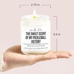 Funny Pickleball Gift Set - Scented Candle & Cosmetic Bag - Pickleball Gifts for Women, Men, Players, Coaches - Gag Gift for Birthday, Valentine's Day, Stocking Stuffers, Pickleball Enthusiasts