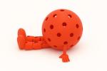 Funny Gift & Desk Ornament | Flexible Pickleball with Arms & Legs | Perfect for Pickleball Players, Coaches, and Enthusiasts (Red)