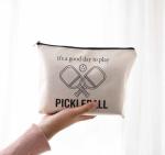 Funny Pickleball Gift Set - Scented Candle & Cosmetic Bag - Pickleball Gifts for Women, Men, Players, Coaches - Gag Gift for Birthday, Valentine's Day, Stocking Stuffers, Pickleball Enthusiasts