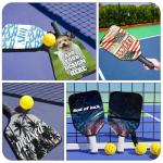 Uoffice5 Custom Pickleball Paddle Cover Personalized Paddle Case with Design You Photo Text Customized Neoprene Racket Protection with Pocket and Handle Strap Fits Most Rackets - 9.06x11.81 Inches