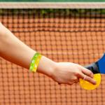 FSHANEE Pickleball Rubber Bracelets Pickleball Party Supplies Pickleball Silicone Wristbands Pickleball Party Gift Bag Fillers Goodie Bag Stuff, Set of 24 Counts