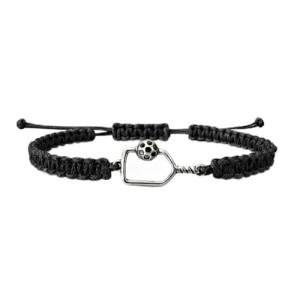 Kavfeeo Pickleball Bracelet Gifts for Pickleball Lovers, for Women and Men, Pickleball Accessories, Pickleball Gifts（Black）