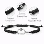 Kavfeeo Pickleball Bracelet Gifts for Pickleball Lovers, for Women and Men, Pickleball Accessories, Pickleball Gifts（Black）