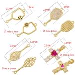 GANESA JW 5PCS Pickleball Charms For Jewelry, Jewelry Pendants Diy Handmade Jewelry Accessories Pickleball Charms For Earrings, Bracelets, Anklets, Necklaces (Silver Black)