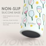 SANDJEST Pickleball Tumbler 20oz, Stainless Steel Travel Cup with Lid, Insulated Coffee Mug, Pickleballs Gifts for Women Girls Friends Sisters Players on Birthday Christmas