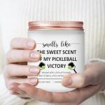 Risnoae Pickleball Gifts for Women, Men - Pickle Ball Accessories - Cool Funny Sports Gifts for Pickleball Players, Lovers - Lavender Scented Candle