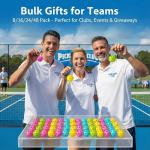 CODIAO 16 Pack Pickleball Keychains Bulk Set for Women & Men, Pickleball Lovers - Accessories, Party Favors,Team Gift Ideas