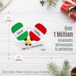 Personalized Pickleball Christmas Ornament 2024 – Free Customization in 24 Hours – Pickle Ball Paddles Ornament with Name – Unique Sports Souvenir in a Gift Box