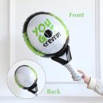 Tennis Balloon Arch Garland Kit 150pcs Green White Latex Balloon with Tennis Ball & Racket Foil Balloons for Tennis Party Pickleball Birthday Sports Themed Party Decorations (Green White)