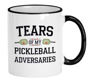 Casitika Pickleball Gifts. 11 Oz Pickleball Mug. Funny Gifts For Pickleball Lovers. Tears Of My Pickleball Adversaries Cup.