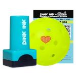 Dink Ink- Self-Inking Reusable Pickleball Marker | Personalize Your Pickleballs with Precision | Quick-Dry, Smudge-Free Durable Ink | Perfect for Pickleball Marking Accessories (Heart of The Game)