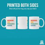 Husband Dad Pickleball Legend Pickleball Gifts from Wife Daughter Son Granddaughter Grandson Fathers Day Anniversary Novelty Drinkware Ceramic Mug 11 oz White 11 oz