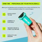 Dink Ink- Self-Inking Reusable Pickleball Marker | Personalize Your Pickleballs with Precision | Quick-Dry, Smudge-Free Durable Ink | Perfect for Pickleball Marking Accessories (Heart of The Game)