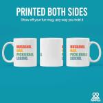 Husband Dad Pickleball Legend Pickleball Gifts from Wife Daughter Son Granddaughter Grandson Fathers Day Anniversary Novelty Drinkware Ceramic Mug 11 oz White 11 oz