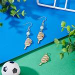 PH PandaHall 3pcs 18K Gold Plated Pickleball Charms, 1 inch Golden Pickleball Pendants Stainless Steel Sport Charms Metal Racket Pendants for DIY Earrings Bracelelts Necklaces Keychains Jewelry Crafts