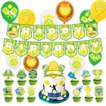 LaVenty Pickleball Party Decorations Pickleball Birthday Party Supplies Includes Pickleball birthday Banner Cake Topper Cupcake Toppers Balloons for pickleball Birthday Decorations Party Favors