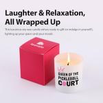 Loovelo Queen of The Pickleball Court Pickleball Gifts for Women Mom Sister Aunt Scented Candle for Home Office Pickleball Lovers Players Jar Candle Sage Floral Lavender Scent 9.5 oz