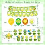 LaVenty Pickleball Party Decorations Pickleball Birthday Party Supplies Includes Pickleball birthday Banner Cake Topper Cupcake Toppers Balloons for pickleball Birthday Decorations Party Favors