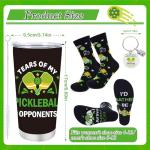 Keluna Pickleball Gifts for Men - 3Pcs Pickle Ball Gifts, 20Oz PB Tumbler, Socks, Keychain, Funny Pickleball Accessories Present for Dad Grandpa Husband Brother Boyfriend Uncle Christmas Fathers Day