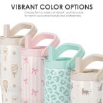 SANDJEST Pickleball Stainless Steel Straw Lid Tumbler 30oz with Carry Handle for Women Girls, Insulated Travel Coffee Cup, Gift for Sports Outdoor Workout Christmas Birthday (Beige)