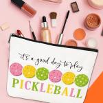 Keluna Pickleball Gifts for Women - 4Pcs Pickle Ball Gifts Set, 20Oz PB Tumbler, Makeup Bag, Socks, Keychain, Funny Pickleball Accessories Presents for Sister Wife Mom Grandma Christmas Mother's Day