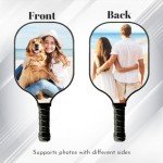 Custom Pickleball Paddles with Photo Text Logo, Personalized Pickleball Paddles with Comfort Grip, Personalized Gifts for Beginners
