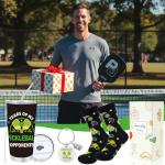 Keluna Pickleball Gifts for Men - 3Pcs Pickle Ball Gifts, 20Oz PB Tumbler, Socks, Keychain, Funny Pickleball Accessories Present for Dad Grandpa Husband Brother Boyfriend Uncle Christmas Fathers Day