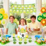 LaVenty Pickleball Party Decorations Pickleball Birthday Party Supplies Includes Pickleball birthday Banner Cake Topper Cupcake Toppers Balloons for pickleball Birthday Decorations Party Favors