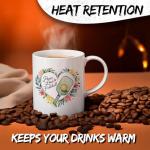 Peace Love Pickleball Ceramic Coffee Mug 11oz Sign Heart Paddle Dink Rally – Tea Coffee Mug with Comfortable Grip – Unique Sport Gift Cup for Office or Home – Vibrant Long-Lasting Print ID44991