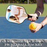 Custom Pickleball Paddles with Photo Text Logo, Personalized Pickleball Paddles with Comfort Grip, Personalized Gifts for Beginners