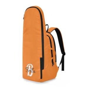 Emelivor Custom Safety Orange Tennis Bags for Women Men Personalized Pickleball Bag Customzied Pickleball Bag for Badminton Tennis Rackets