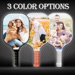 Custom Pickleball Paddles with Photo Text Logo, Personalized Pickleball Paddles with Comfort Grip, Personalized Gifts for Beginners
