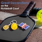 Handmade Pickleball Keychains, Cute Pickleball Ornaments Accessories for Pickleball Lovers, Conveying Passion Fashion Style | Ideal Gifts for All Pickleball Enthusiasts
