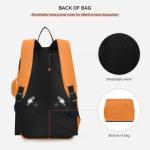 Emelivor Custom Safety Orange Tennis Bags for Women Men Personalized Pickleball Bag Customzied Pickleball Bag for Badminton Tennis Rackets