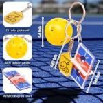Handmade Pickleball Keychains, Cute Pickleball Ornaments Accessories for Pickleball Lovers, Conveying Passion Fashion Style | Ideal Gifts for All Pickleball Enthusiasts