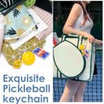 Handmade Pickleball Keychains, Cute Pickleball Ornaments Accessories for Pickleball Lovers, Conveying Passion Fashion Style | Ideal Gifts for All Pickleball Enthusiasts