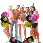 6 Pcs Pickleball Party Balloons - 2 Yellow & 2 Pink Pickleball Foil Balloons, 4 Racket Balloons for Sports Birthday Decor, Game Day Party Supplies, Baby Shower Decorations