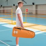 Emelivor Custom Safety Orange Tennis Bags for Women Men Personalized Pickleball Bag Customzied Pickleball Bag for Badminton Tennis Rackets