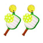 Cute Pickleball Earrings Acrylic Earrings Women's Sports Ball Jewelry