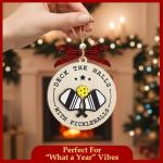 2 Layer Pickleball New Year Gifts - Pickle Ball Ornaments for Happy New Year Decoration - Pickleball Gifts for Women, Men Players - Sport Ornament 2025 - Pickle Ball Gifts