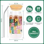 JoycuFF Pickleball Gifts for Women Pickleball Stuff Accessories for Girls Include 16OZ Glass Cup, Tote Bag, Makeup Bag, Bracelet, Funny Socks, Stickers Birthday Gifts for Sport Lovers & Players