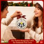 2 Layer Pickleball New Year Gifts - Pickle Ball Ornaments for Happy New Year Decoration - Pickleball Gifts for Women, Men Players - Sport Ornament 2025 - Pickle Ball Gifts