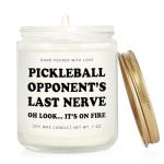 musaecoin Pickleball Gifts for Women/Men, Funny Gifts for Pickleball Lovers, Christmas Birthday Present for Pickle Ball Player, Partner, Coache, Opponent - Handmade Lavender Scented Candle 7oz