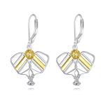 Pickleball Earrings 925 Sterling Silver Pickleball Drop Earrings Birthday Mother's Day Sport Jewelry for Women Lover Wife