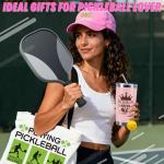 Pickleball Gifts for Women, Pickleball Lover Stuff with 20 Oz Tumbler Hat Socks Tote Bag Makeup Bag Keychain Sticky Notes, Birthday, Christmas Gift for Pickleball Player, Pickleball Coach