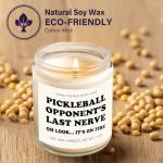 musaecoin Pickleball Gifts for Women/Men, Funny Gifts for Pickleball Lovers, Christmas Birthday Present for Pickle Ball Player, Partner, Coache, Opponent - Handmade Lavender Scented Candle 7oz