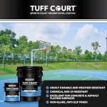 Tuff Coat Tuff Court UT-408 5-Gl Court Green Non-Skid Durable Sport Court Paint Coating for Pickleball Tennis and Basketball Court